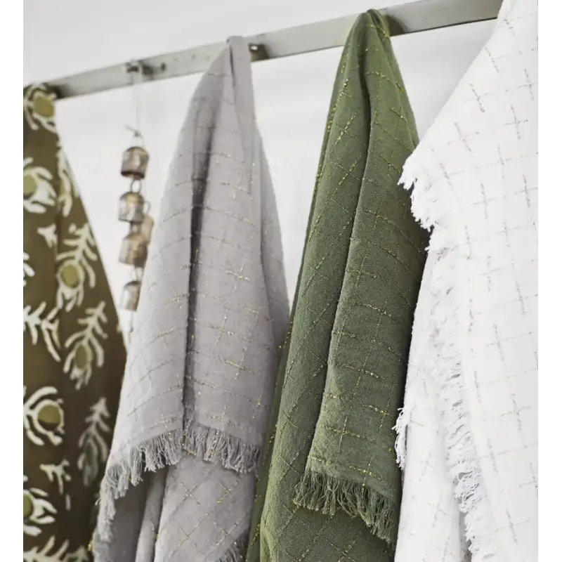 Nappe à carreaux Lurex carrée, Madam Stoltz Meilleur Choix