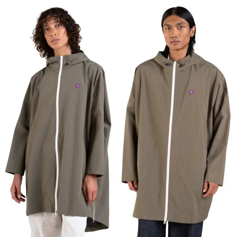 Cape de pluie imperméable Mixte Liberté Kaki, Flotte Prix Cassé