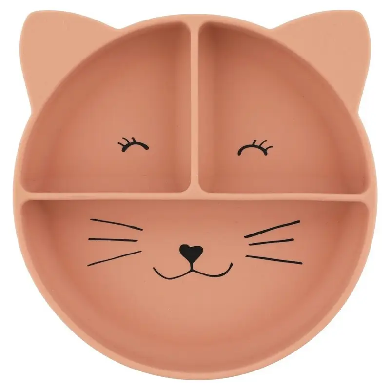 Assiette compartiments silicone avec ventouse Mrs Cat, Trixie Livraison Gratuite
