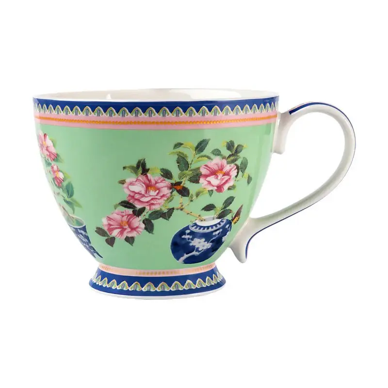 Tasse à pied 40 cl Camélia Jardin, Maxwell & Williams Promotion