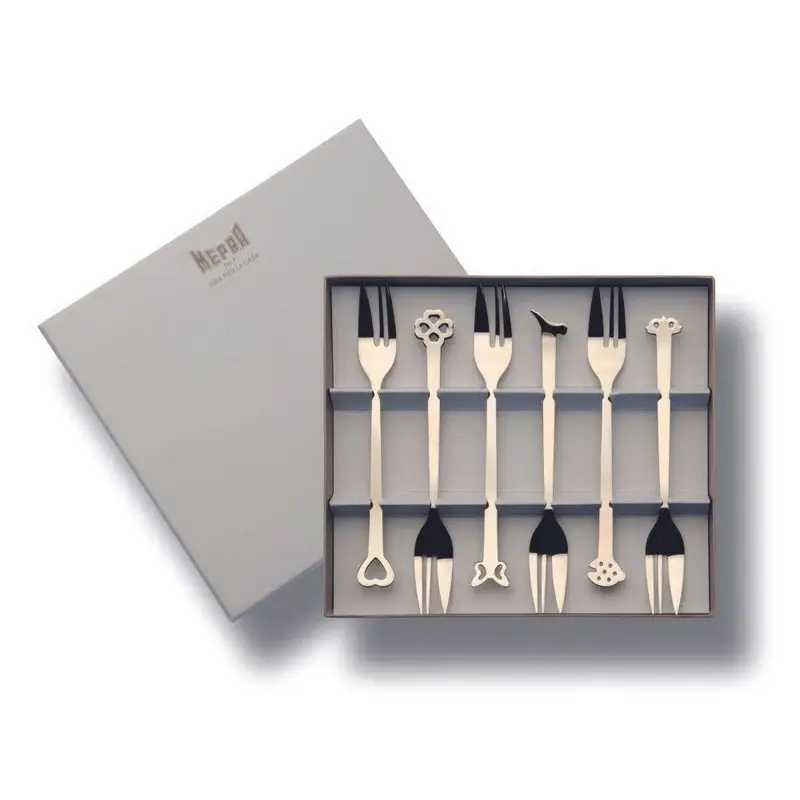 Offre Exclusive Coffret de 6 Fourchettes à gâteaux Evento, Mepra