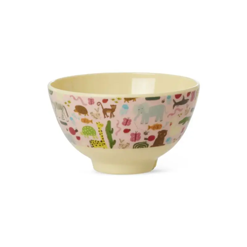 Bol en mélamine Wildlife Print Rose, Rice Prix Choc