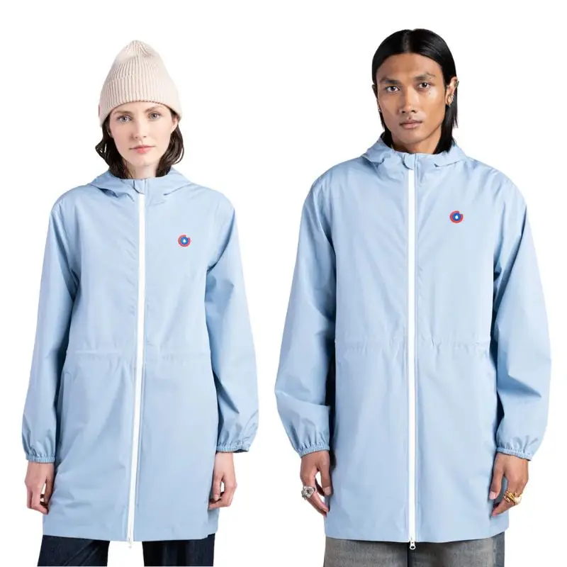 Imperméable Mixte Long Amelot Ciel, Flotte Commande En Gros
