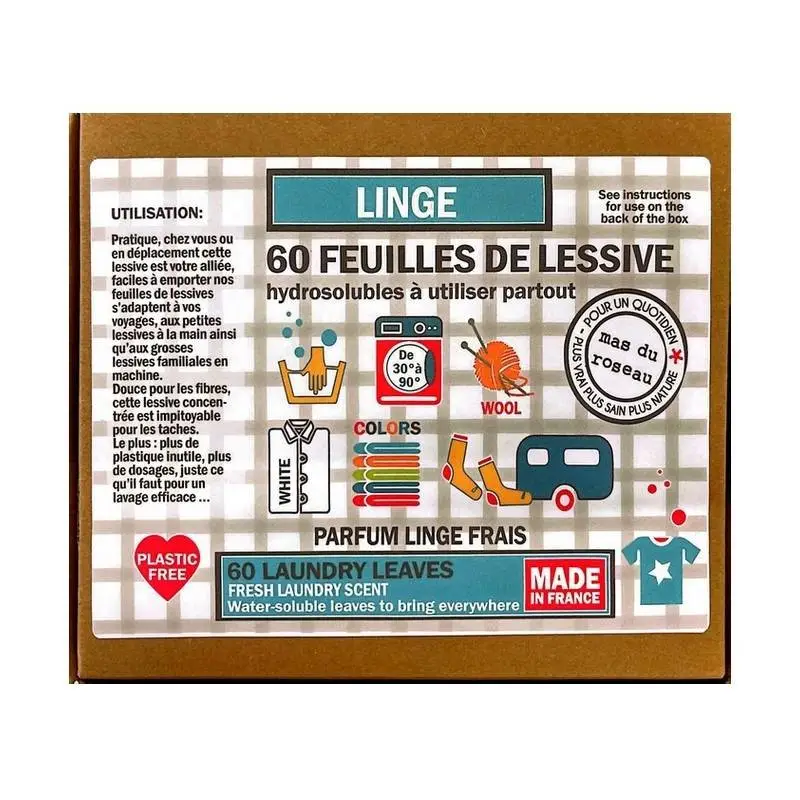 60 Feuilles de Lessive, Mas du Roseau Promotion