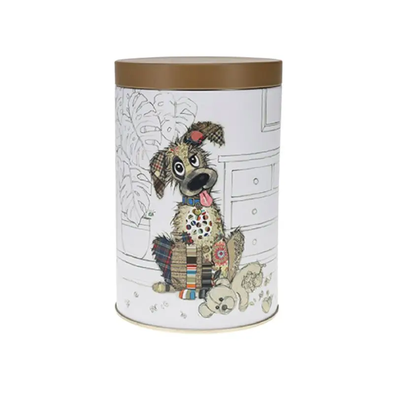 Expédié Aujourd’hui Boîte ronde en Métal Chien Kook, Kiub