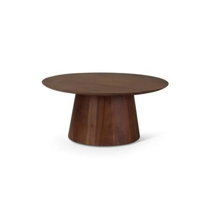 Table Basse Lotus Brun 80 cm, Castle Line® Haute Qualité