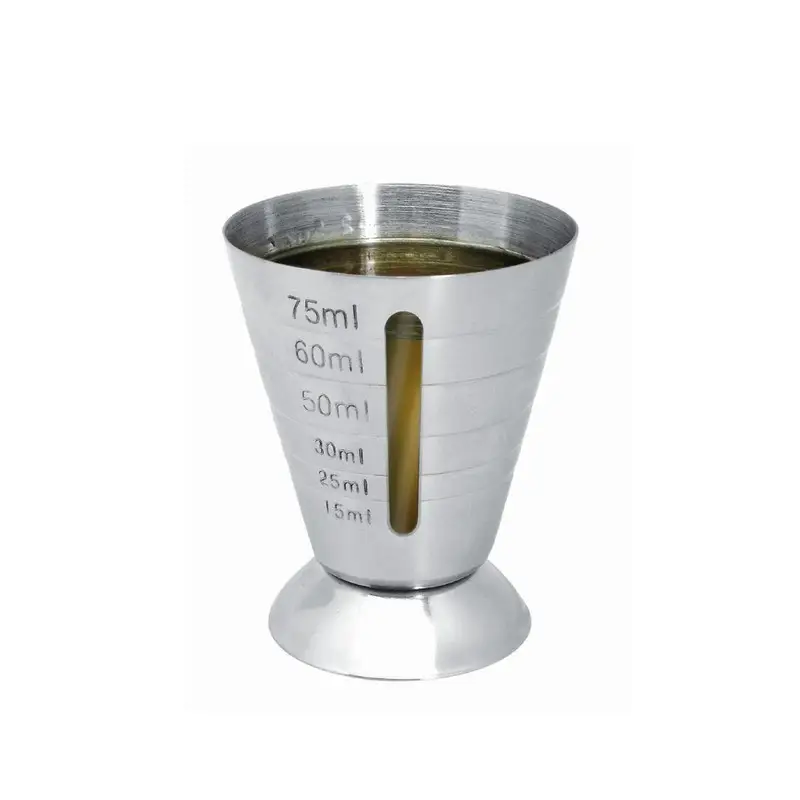 Jigger 15/75 ml en acier inoxydable, Vin Bouquet Prix Promo