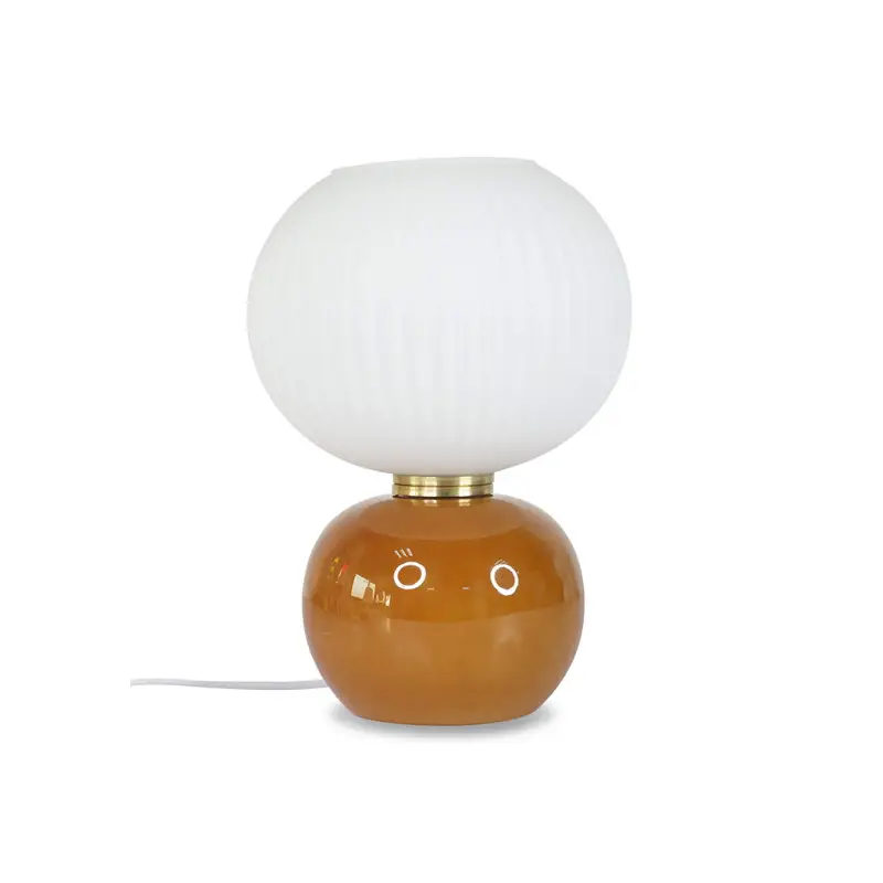 Lampe en verre Adonis marron 28 cm, Opjet Bon Plan
