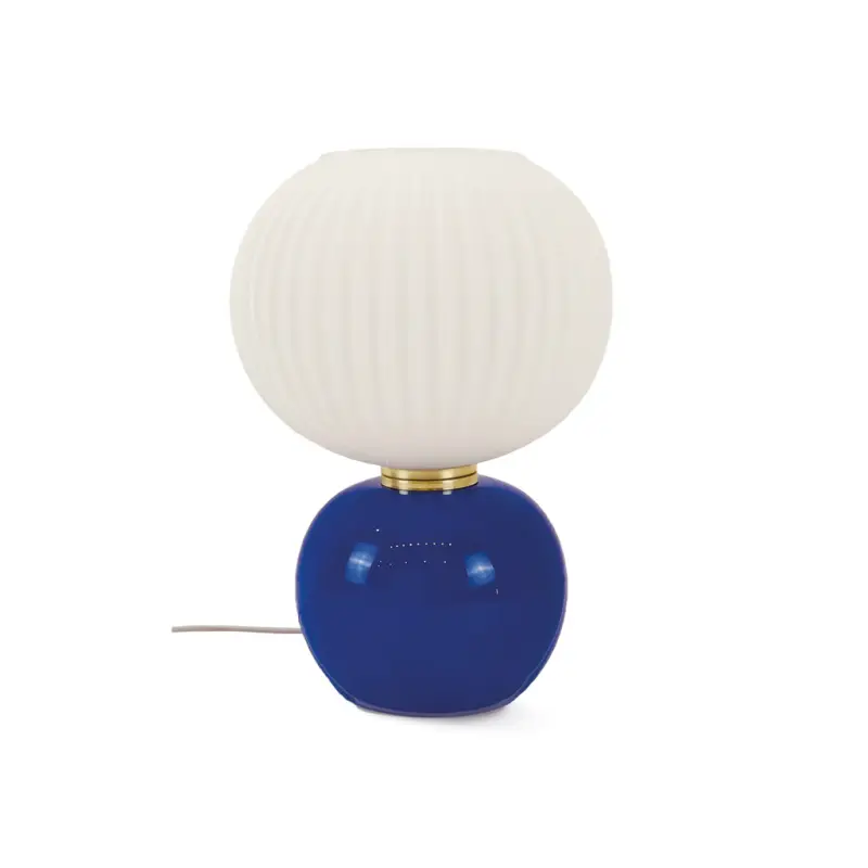 Lampe en verre Adonis Bleu 28 cm, Opjet Dernier Modèle