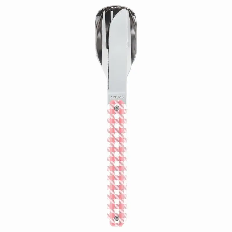 Haute Qualité Couverts droits aimantés 12h34 Vichy Rose, Akinod