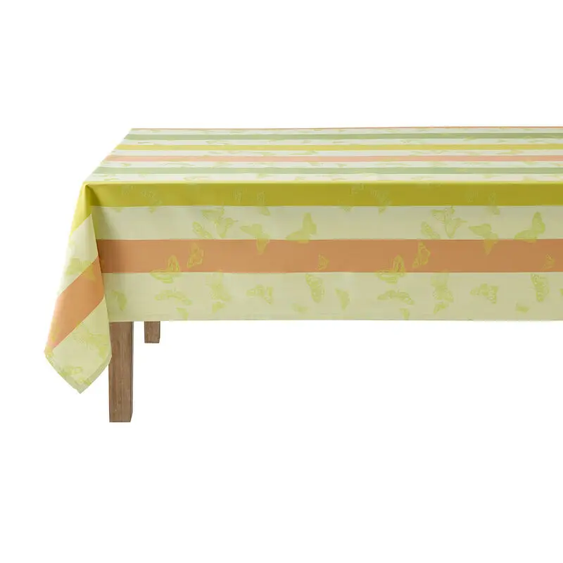 Satisfait Ou Remboursé Nappe Bal des Papillons Citrus, Le Jacquard Français