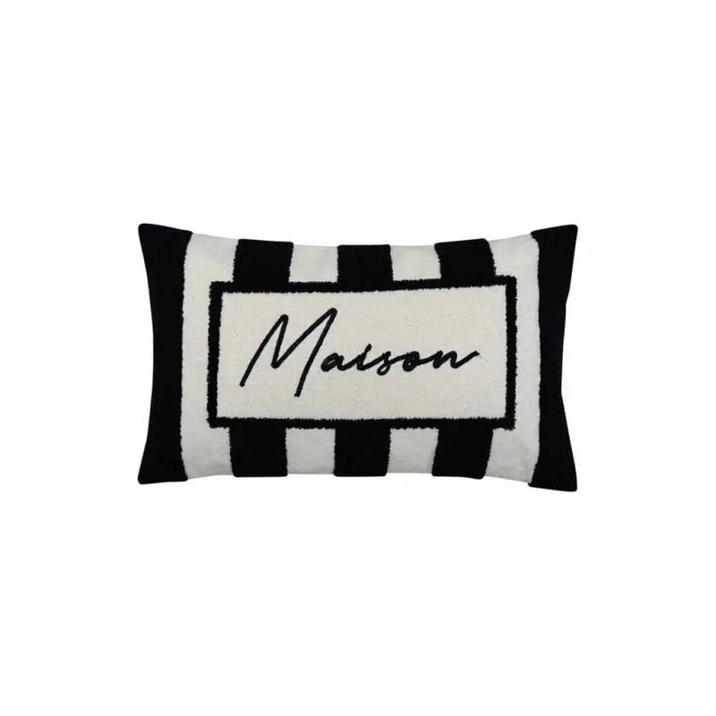 Coussin Influence Maison Noir 30×50 cm, Opjet Prix Promo