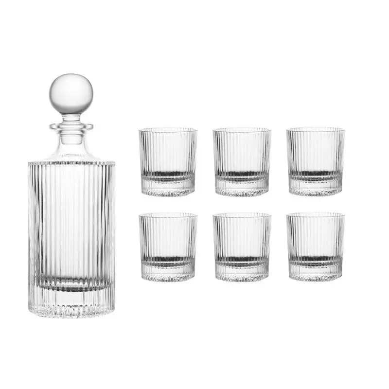 Coffret Carafe à Whisky Malt avec 6 verres, Table Passion Authentique