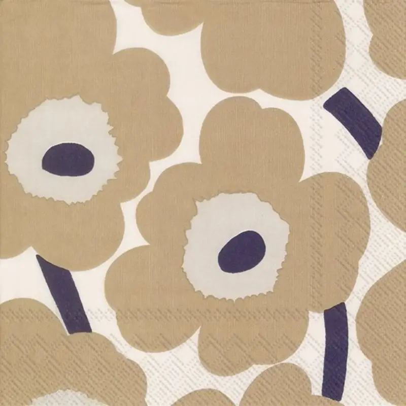 Expédition Rapide Serviettes en papier Unikko Lin Crème, Ihr