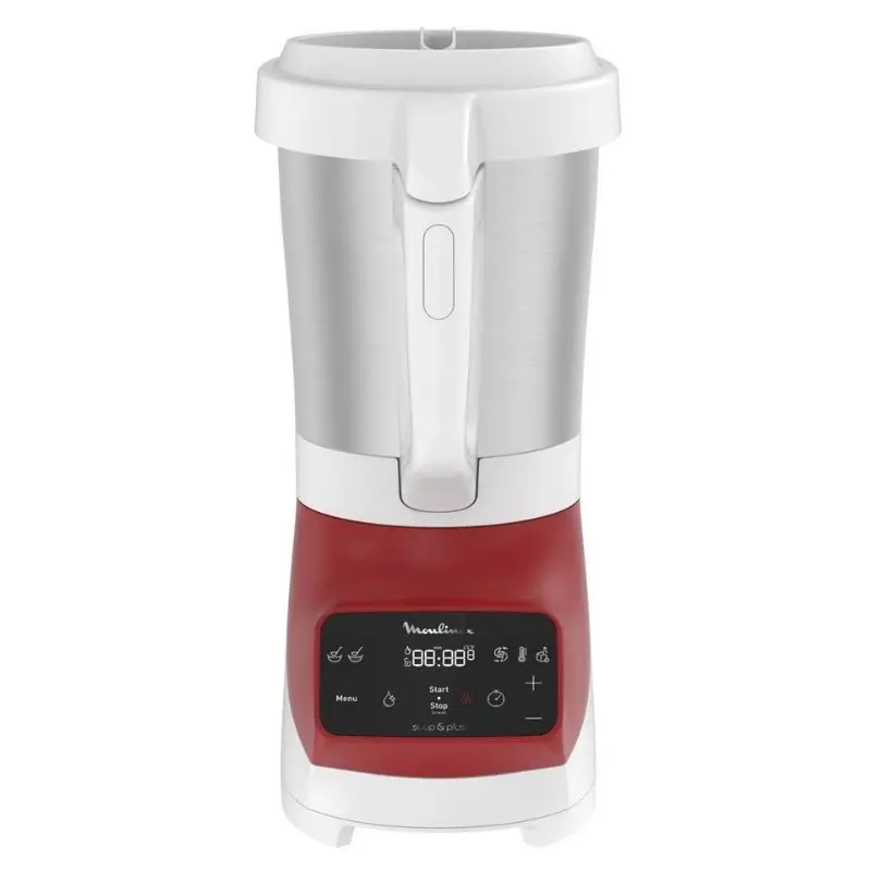 Blender Chauffant Soup&Plus Rouge 1100W, Moulinex Commander Vite