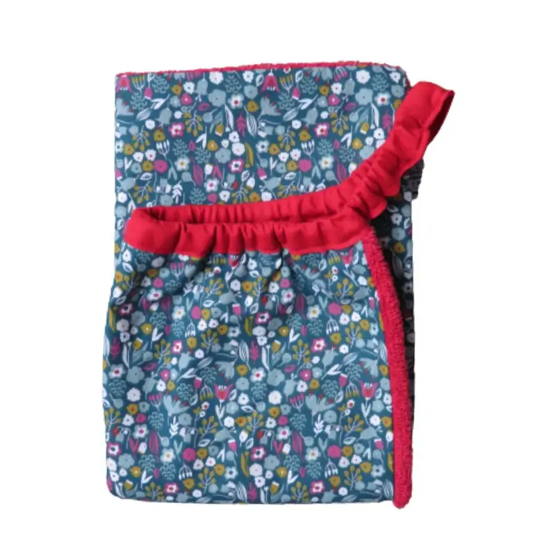 Serviette élastiquée Fleurs de Juin, Les Petits Pinpins Marque