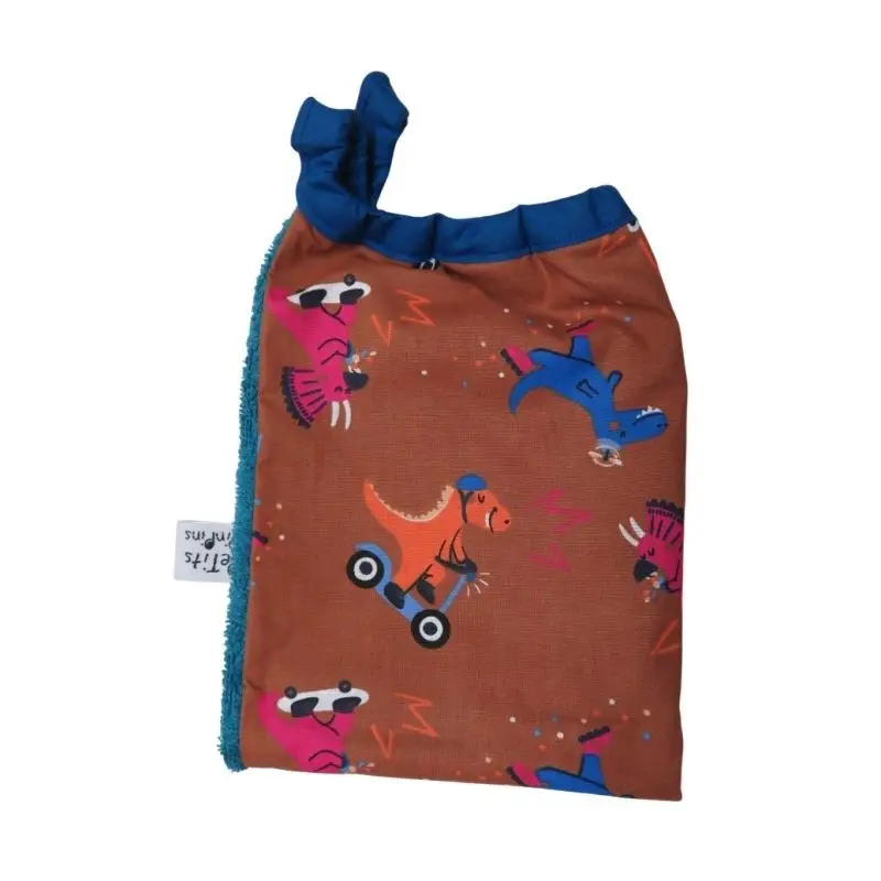 Serviette élastiquée Skate Dino, Les Petits Pinpins Affaire À Saisir