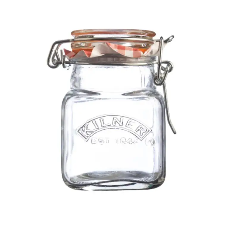 Nouveauté Pot à épices carré vide 70 ml, Kilner