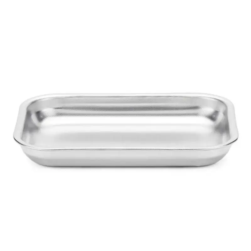 Bon Plan Plat à Four Bas Rectangle en Inox, Steel Pan