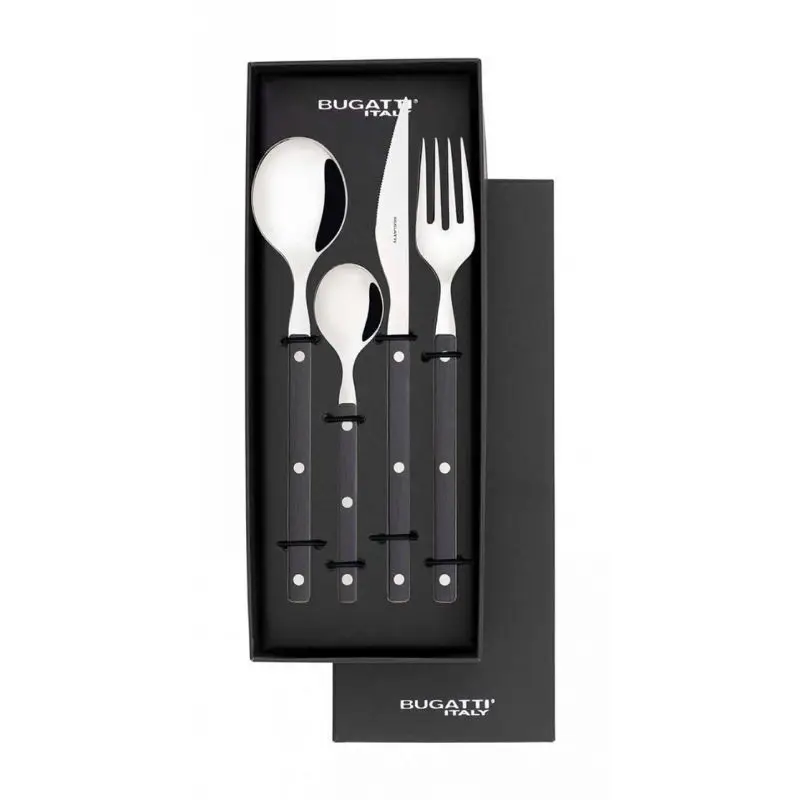Ménagère 24 pièces Allegra Noir, Bugatti Petit Prix
