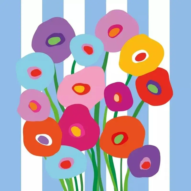 Pas Cher Serviettes en papier Super Bouquet Bleu, PaperProduct Design