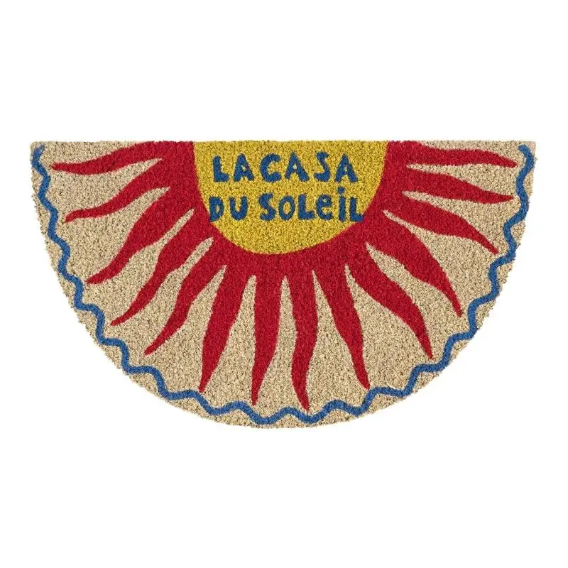 Usine Directe Paillasson coco/pvc Demi-Lune La casa du soleil, Derrière la porte