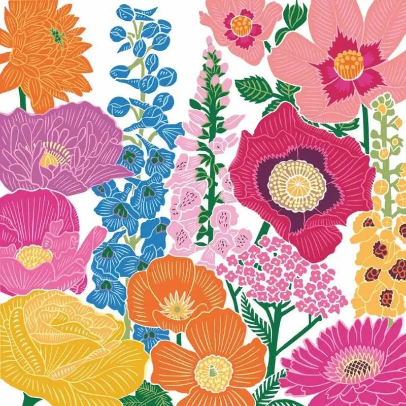 Commande En Gros Serviettes en papier Flower Flash, PaperProduct Design