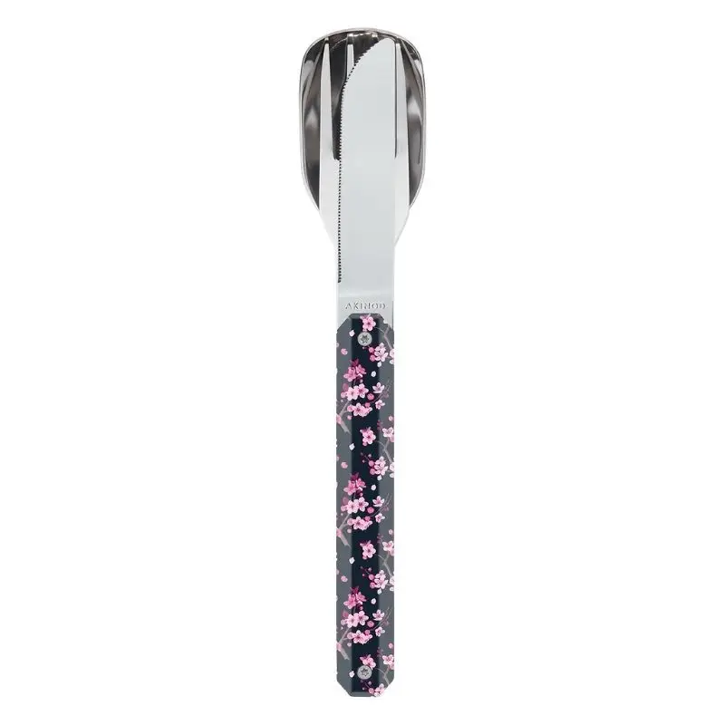 Commande En Gros Couverts droits aimantés 12h34 Fleurs de cerisier, Akinod