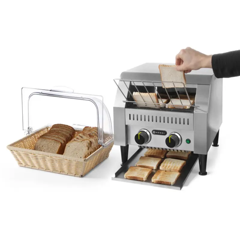 Prix Cassé Grille-pain professionnel à convoyeur, 2 rangées, en inox -2240W/ 230V