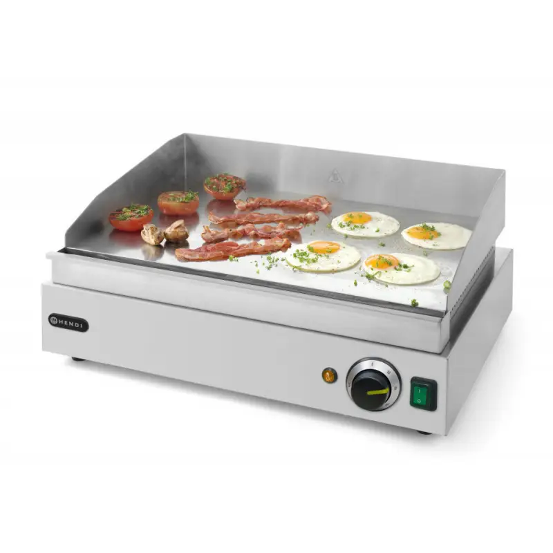 Plancha électrique professionnelle inox lisse550mm – 2400 W – HENDI Offre Du Jour