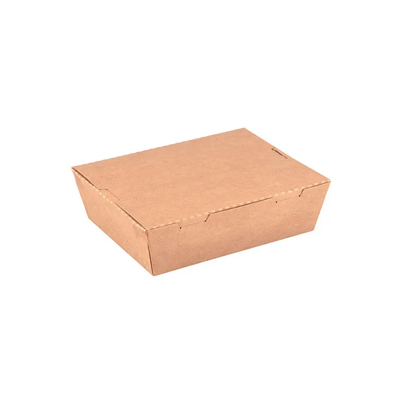 Prix Réduit Boite repas en carton kraft 1600ml – 200 pcs