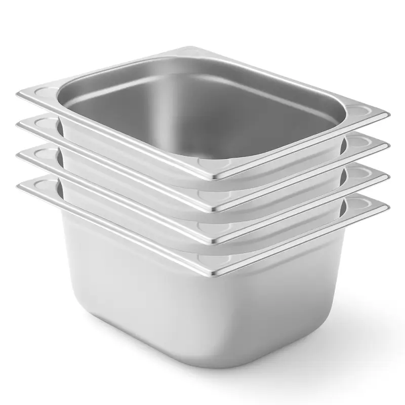Achetez Aujourd’hui Lot de 4 Bacs Gastro GN 1/2 Inox Profondeur 150 mm – Arredochef