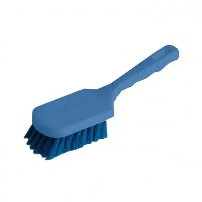 Authentique Brosse vaisselle à manche court 40cm rouge, fibres mi-dures