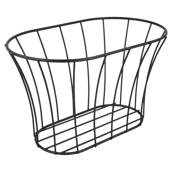 BASKET STYLE TOSCANE21x12,7x12,7 CM NOIR ACIER (12 UNITÉ) - Garcia de Pou Acheter Direct