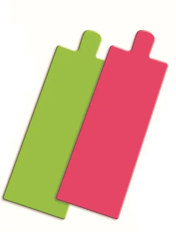 Certifié LANGUETTE RECT 13 X 4.5 FUSCHIA/ANIS