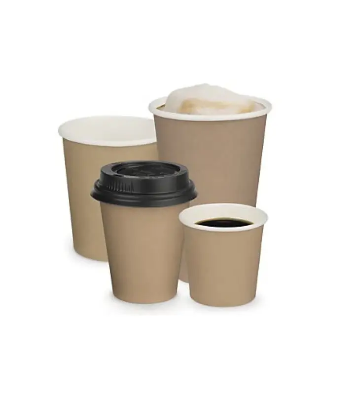 Dernière Chance Gobelet carton pour boisson chaude et froide – Brun
