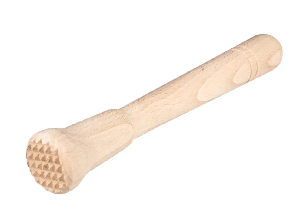 Pilon de bar, extrémité en forme de gaufre – bois (22cm) Solde