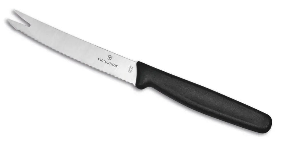 Quantité Limitée Couteau à cocktail double pointe, Victorinox – dentelé (21cm)