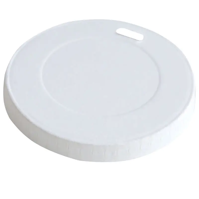 Couvercle plat pour gobelet à café, carton blanc – 8cm (50 pcs) Haute Qualité