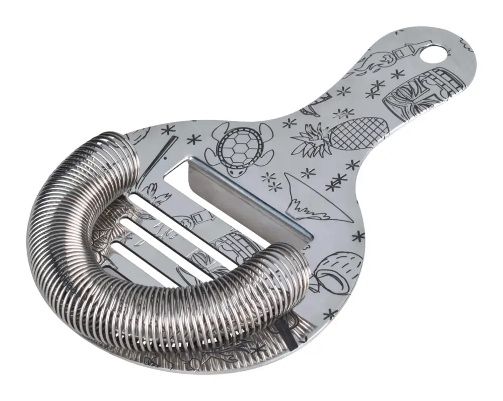 Hawthorne Strainer Tiki, Urban Bar – Acier inoxydable (10cm) Meilleur Choix