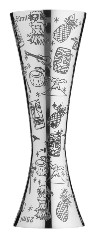 Double mesure de bar Aero Tiki, Urban Bar – Acier inoxydable (25/50ml) Offre Exclusive