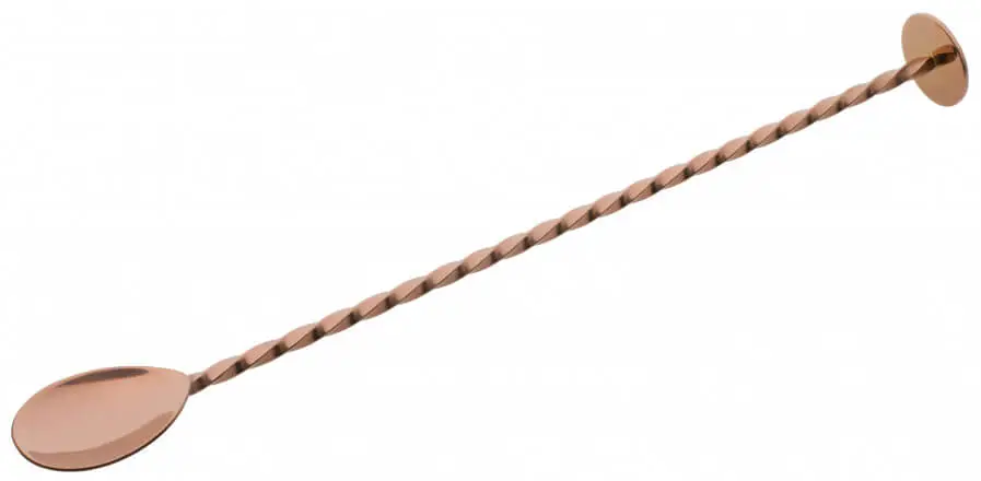 Dernière Chance Cuillère de bar, bout plat, cuivre – 27cm