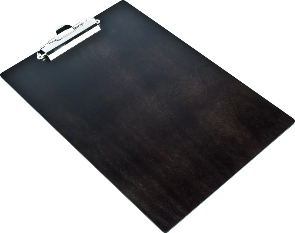 Expédition Rapide Planchette à pince DIN A4, bois – noir