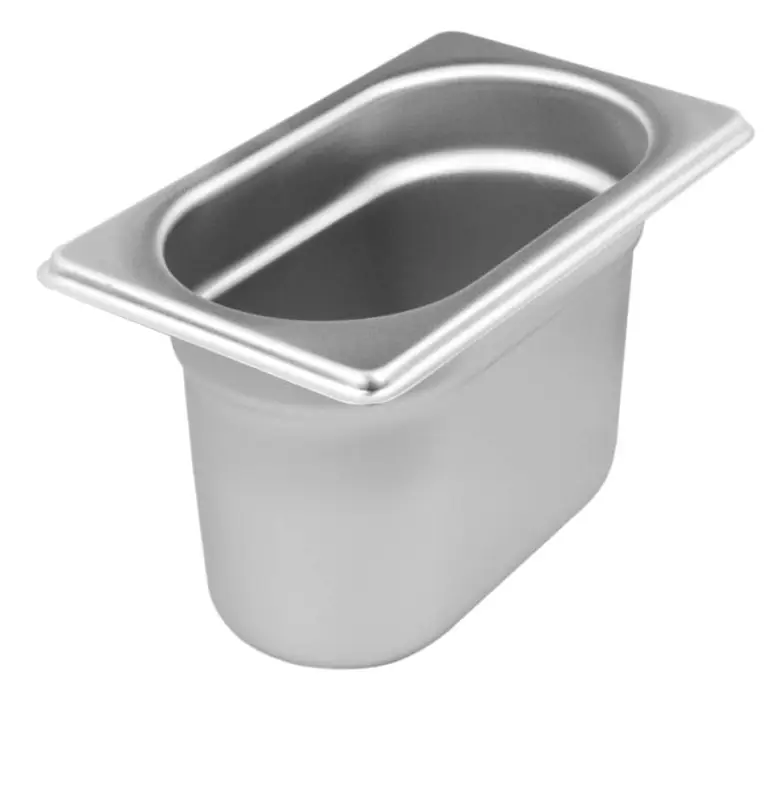 Acheter Direct Récipients Gastro Norm 65mm de profondeur – Acier inoxydable (GN 1/9)