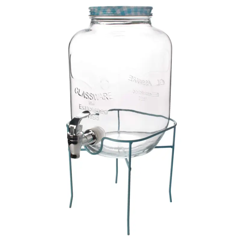 Distributeur de boissons avec couvercle et support – 4,5 l Solde