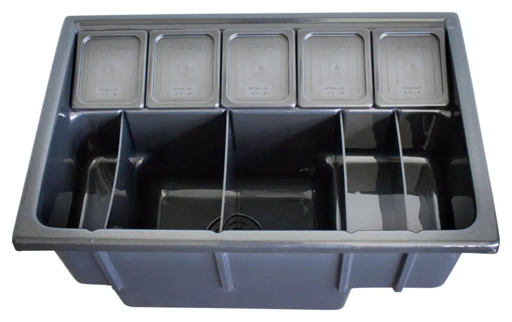 Bar Station (noir) – avec isolation Produit De Marque