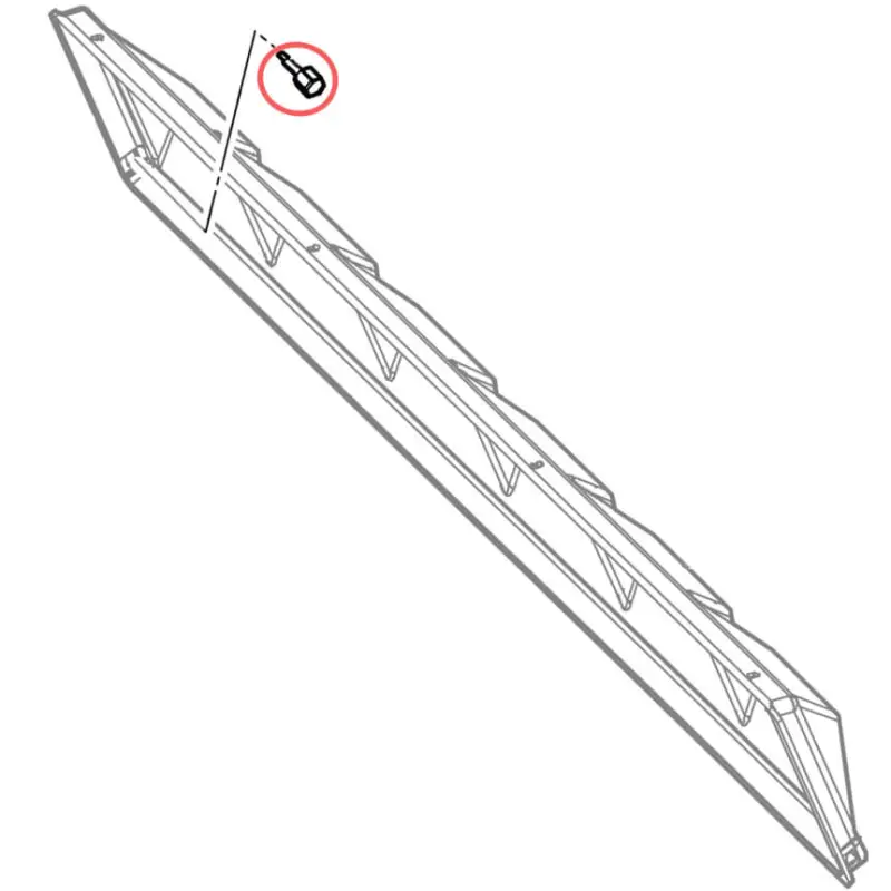 Nouvelle Collection Vis moletée Hoshizaki pour déflecteur latéral/long