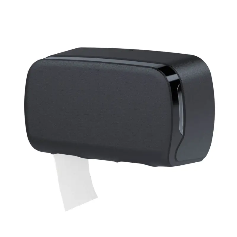 Distributeur de papier toilette pour 2 rouleaux sans mandrin – noir mat Acheter Direct