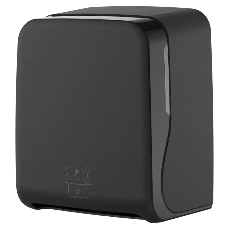 Distributeur de rouleaux d&rsquo;essuie-mains avec capteur, plastique – noir mat Offre Exclusive