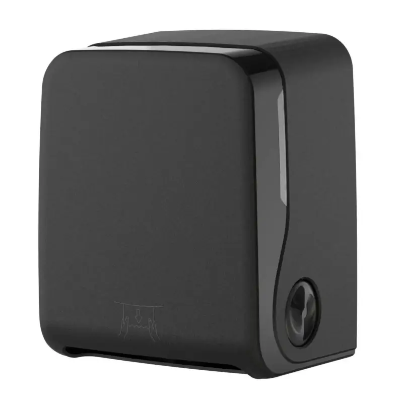 Distributeur manuel de rouleaux d&rsquo;essuie-mains Autocut – noir mat Expédition Rapide